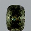 1.43 Ct. Fancy Vivid Green Cushion Lab Grown Diamond
