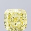3.04 Ct. Fancy Intense Yellow Cushion Lab Grown Diamond