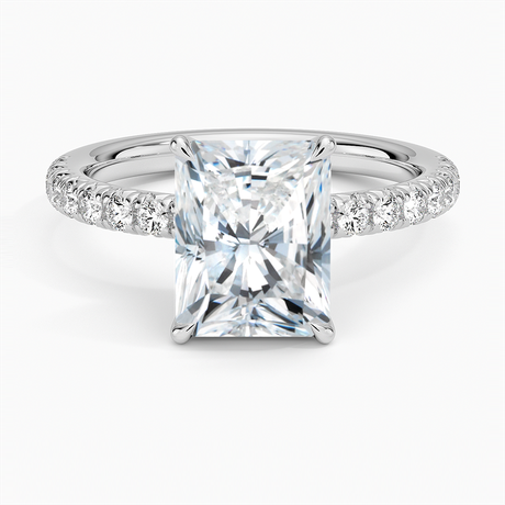 French Pavé Diamond Ring