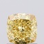 1.14 Ct. Fancy Vivid  Yellow Cushion Lab Grown Diamond