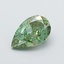 1.01 Ct. Fancy Vivid  Green Pear Lab Grown Diamond