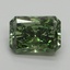 3.07 Ct. Fancy Vivid Pacific Green Radiant Lab Grown Diamond