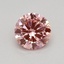 0.40 Ct. Fancy Vivid Pink Round Lab Grown Diamond