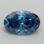 1.61 Ct. Fancy Vivid Blue Oval Lab Grown Diamond