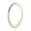 18K Yellow Gold Ballad Eternity Sapphire and Diamond Ring, smallside view