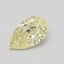 0.52 Ct. Fancy Light Yellow Pear Diamond
