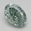 1.58 Ct. Fancy Vivid Green Oval Lab Grown Diamond