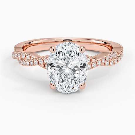 14K Rose Gold Petite Luxe Twisted Vine Diamond Ring (1/4 ct. tw.)