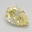 2.28 Ct. Fancy Intense Yellow Pear Lab Grown Diamond