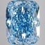 10.02 Ct. Fancy Vivid Blue Cushion Lab Grown Diamond