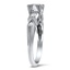 The Sadie Ring, smalltop view on a hand