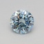 0.34 Ct. Fancy Vivid Blue Round Lab Grown Diamond
