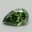 1.13 Ct. Fancy Vivid Green Pear Lab Grown Diamond