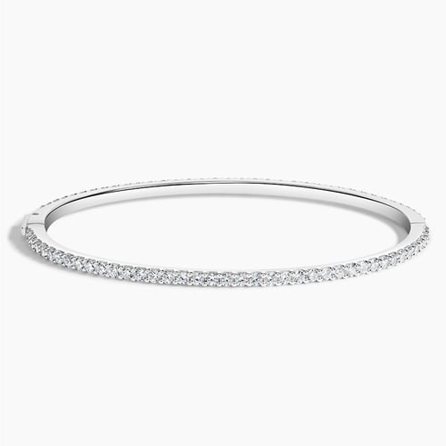 14K Yellow Gold Whisper 6.5 In. Bangle Bracelet