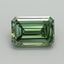 3.12 Ct. Fancy Vivid Green Emerald Lab Grown Diamond