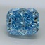 1.15 Ct. Fancy Vivid Blue Cushion Lab Grown Diamond