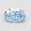 3.10 Ct. Fancy Vivid Blue Oval Lab Grown Diamond