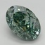 2.51 Ct. Fancy Vivid Green Oval Lab Grown Diamond