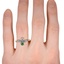 The Carbry Ring, smallzoomed in top view on a hand