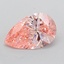 1.54 Ct. Fancy Vivid  Pink Pear Lab Grown Diamond