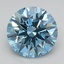 1.95 Ct. Fancy Vivid Blue Round Lab Grown Diamond