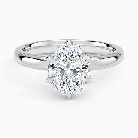 18K White Gold Esme 2.5mm Solitaire Ring