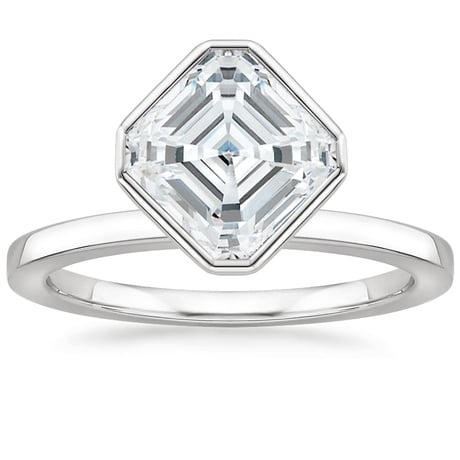 Floating Bezel Solitaire Ring