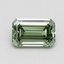 0.88 Ct. Fancy Vivid Green Emerald Lab Grown Diamond