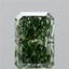 3.60 Ct. Fancy Vivid  Green Radiant Lab Grown Diamond