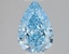2.08 Ct. Fancy Vivid Blue Pear Lab Grown Diamond