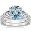 PT Aquamarine Aberdeen Diamond Bridal Set, smalltop view