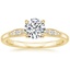 18K Yellow Gold Isadora Diamond Ring, smalltop view