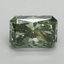 1.58 Ct. Fancy Vivid Pacific Green Radiant Lab Grown Diamond