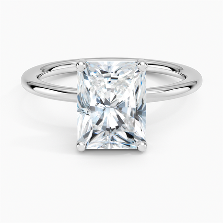 18K White Gold Gwen Perfect Fit Solitaire Ring