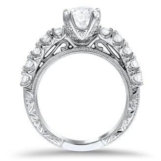 Custom Heirloom Inspired Diamond Engagement Ring