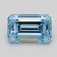 1.37 Ct. Fancy Intense  Blue Emerald Lab Grown Diamond