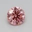 0.30 Ct. Fancy Vivid Pink Round Lab Grown Diamond