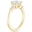 18K Yellow Gold Gia Diamond Ring, smallside view
