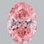 2.01 Ct. Fancy Vivid Pink Oval Lab Grown Diamond