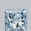 0.32 Ct. Fancy Vivid Blue Princess Lab Grown Diamond