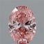 2.33 Ct. Fancy Vivid Pink Oval Lab Grown Diamond