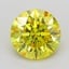 1.38 Ct. Fancy Vivid  Yellow Round Lab Grown Diamond