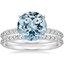 18KW Aquamarine Petite Shared Prong Bridal Set (1/2 ct. tw.), smalltop view