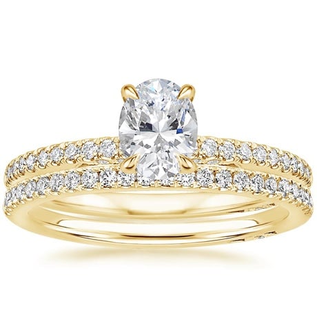 18K Yellow Gold Simply Tacori Classic Diamond Bridal Set