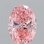 2.00 Ct. Fancy Vivid  Pink Oval Lab Grown Diamond