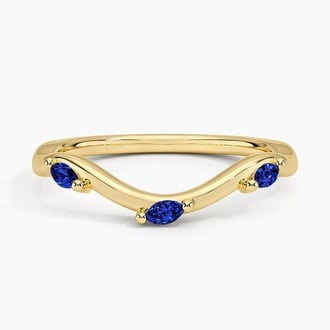 Willow Contour Sapphire Ring