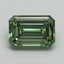 3.16 Ct. Fancy Vivid Green Emerald Lab Grown Diamond