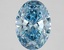 2.70 Ct. Fancy Vivid Blue Oval Lab Grown Diamond