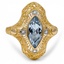 Edwardian Aquamarine Cocktail Ring