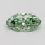 0.55 Ct. Fancy Vivid Pacific Green Marquise Lab Grown Diamond